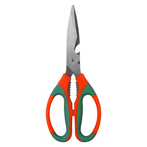 Multipurpose Kitchen Scissors Heavy Duty Stainless Steel | Utility Scissors for Meat, Fish, Poultry, Vegetables & Herbs | Wire Cutting Scissor with Ergonomic Anti-Slip Handle - Image 2