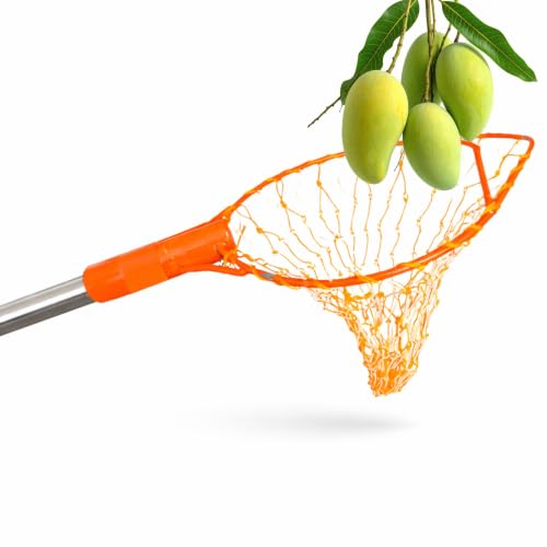 Fruit Picker with Net Basketfor Mango, Apple, Orange, Guava, Chikoo and Lemon Harvesting, Compatible with Extension Pole (Bag Style Fruit Picker) - Image 6