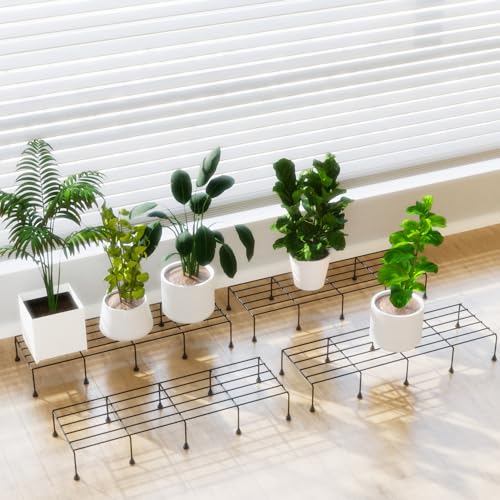 WonderStand TITAN Plant Stands (Set of 4) Plant Stand for Balcony Rust proof Metal Plant Stand for Living Room with 7 Layer Coating (Rectangle Black) - Image 8