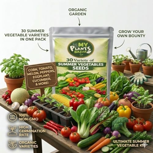 SUMMER SEEDS COMBO PACK – 12/30/50 Varieties | Veg, Leafy & Flower Seeds | High Germination | Home Gardening Kit | Balcony & Terrace Garden Seeds (30 Summer Veg Seeds Combo) - Image 3